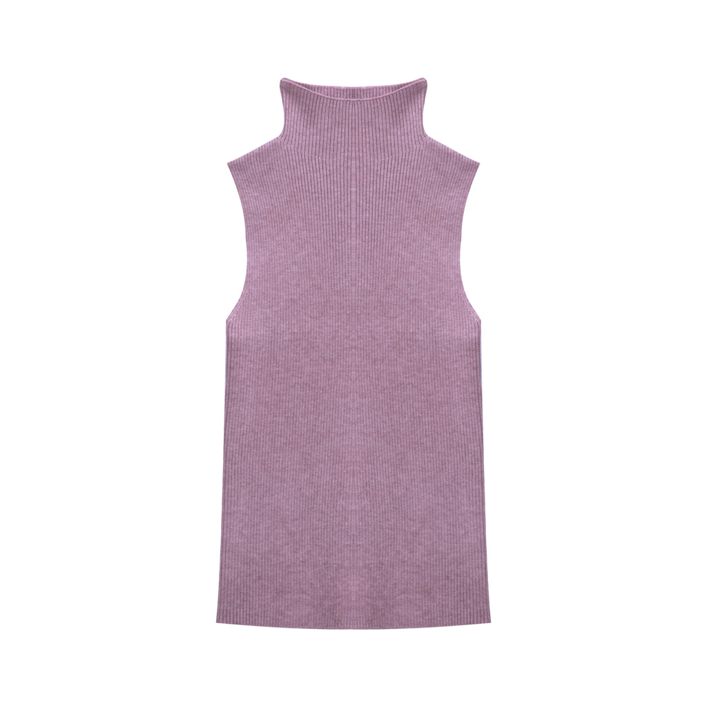 Lilac Knit Turtle Neck