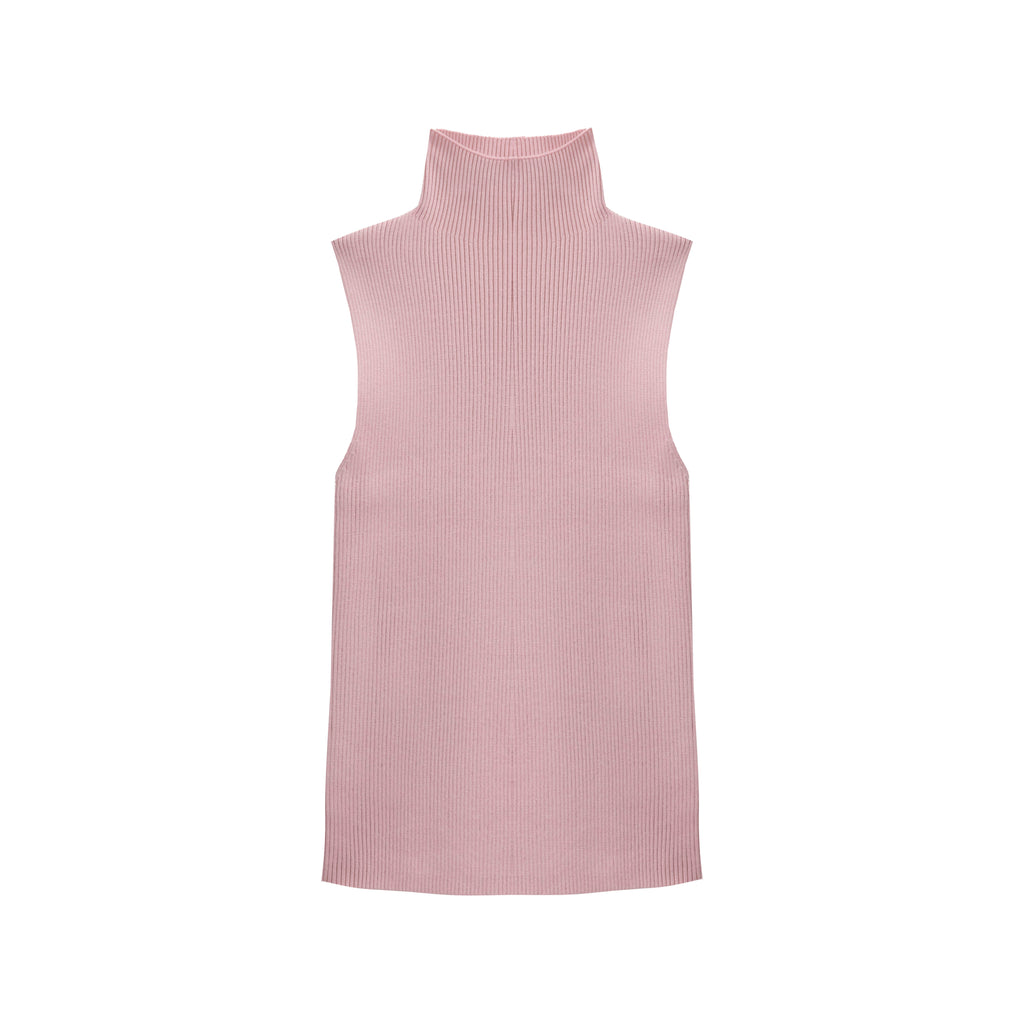 Pink Knit Turtle Neck