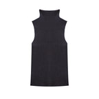 Black Knit Turtle Neck