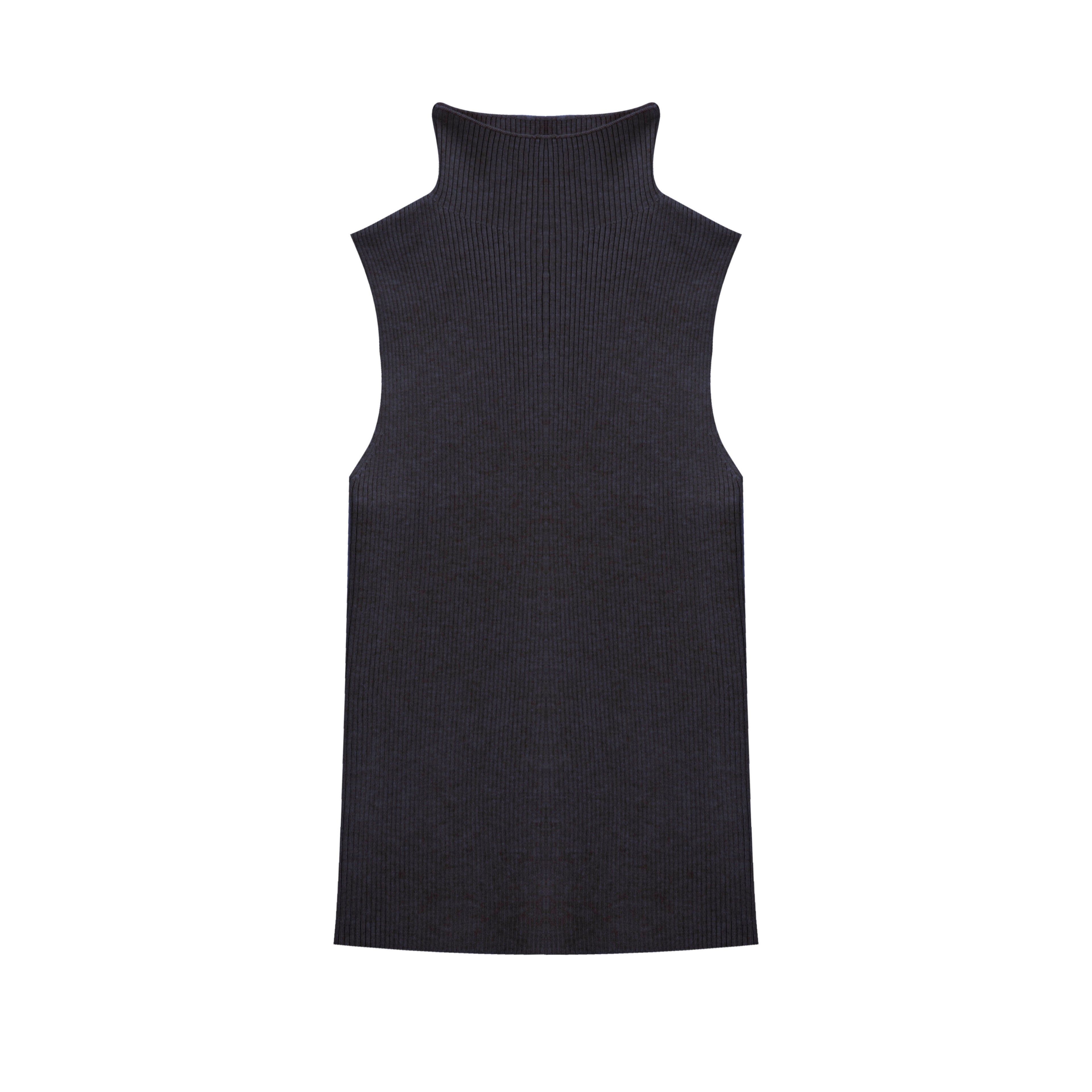 Black Knit Turtle Neck