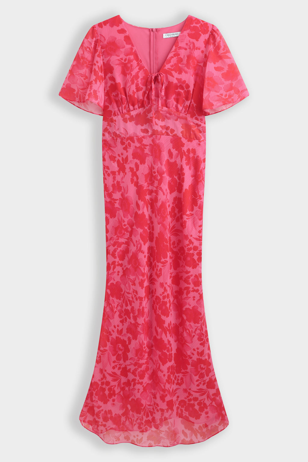 Fuchsia Floral Print Dress