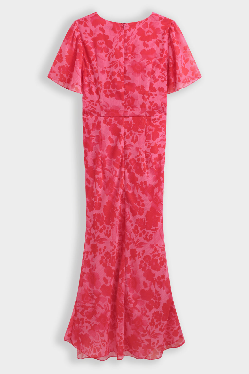 Fuchsia Floral Print Dress