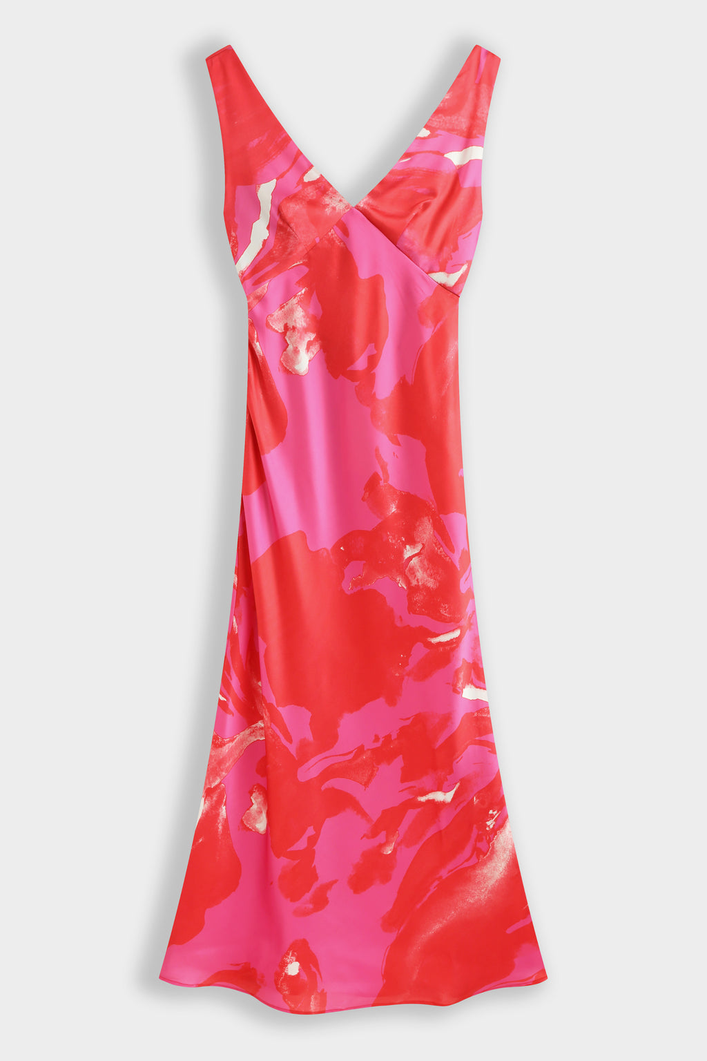 Fuchsia Print Maxi Dress
