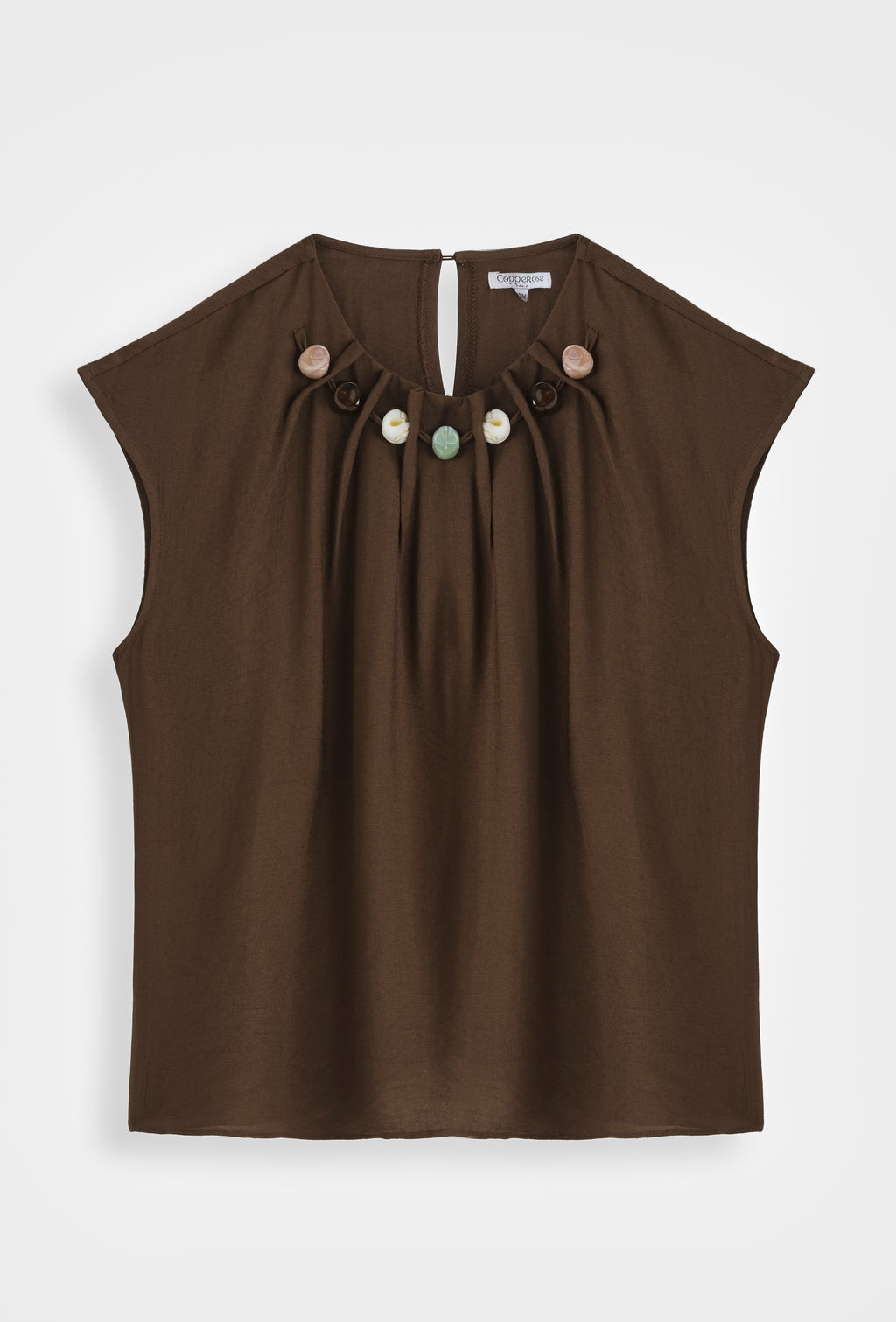 Brown Beaded Co-ord Set