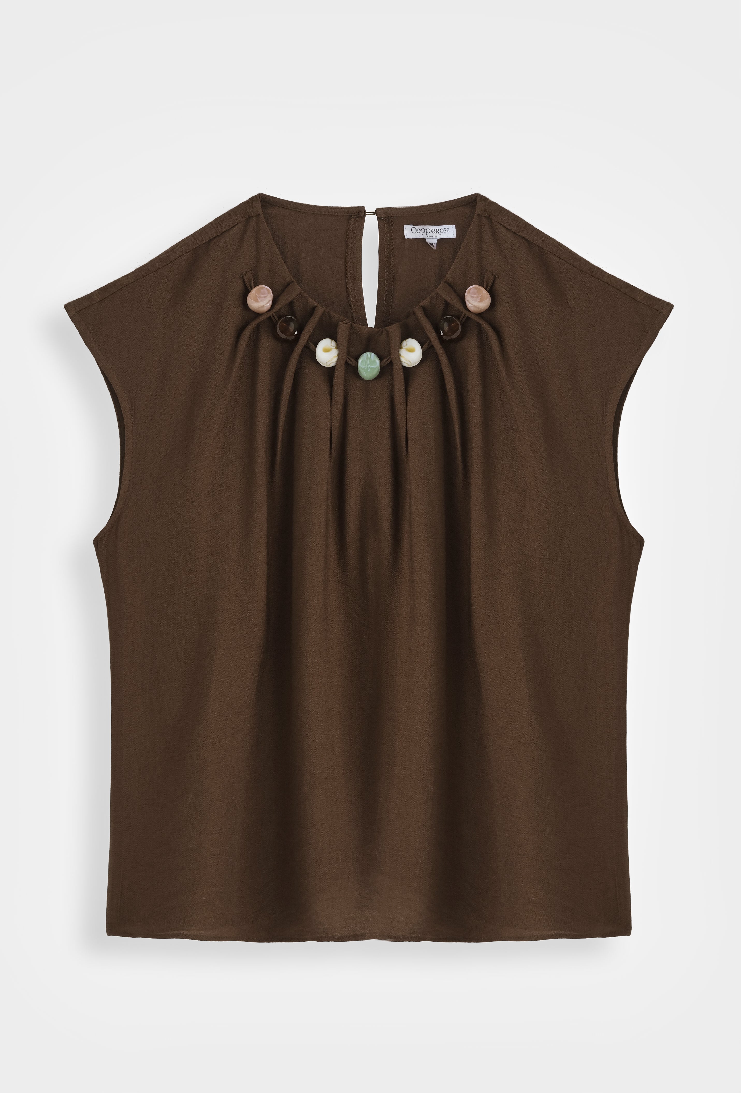 Brown Beaded Co-ord Set