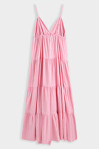 Pink Tiered Smock Dress