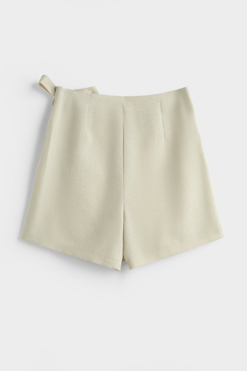 Wrap Front Linen Skort