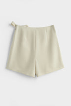 Wrap Front Linen Skort