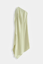Pistachio Amara One Shoulder Drape Dress