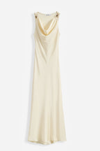 Butter Yellow Selena Satin Dress