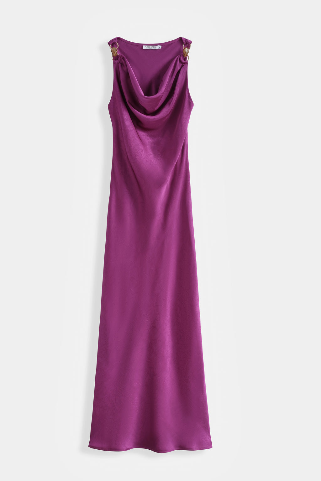 Magenta Selena Satin Dress