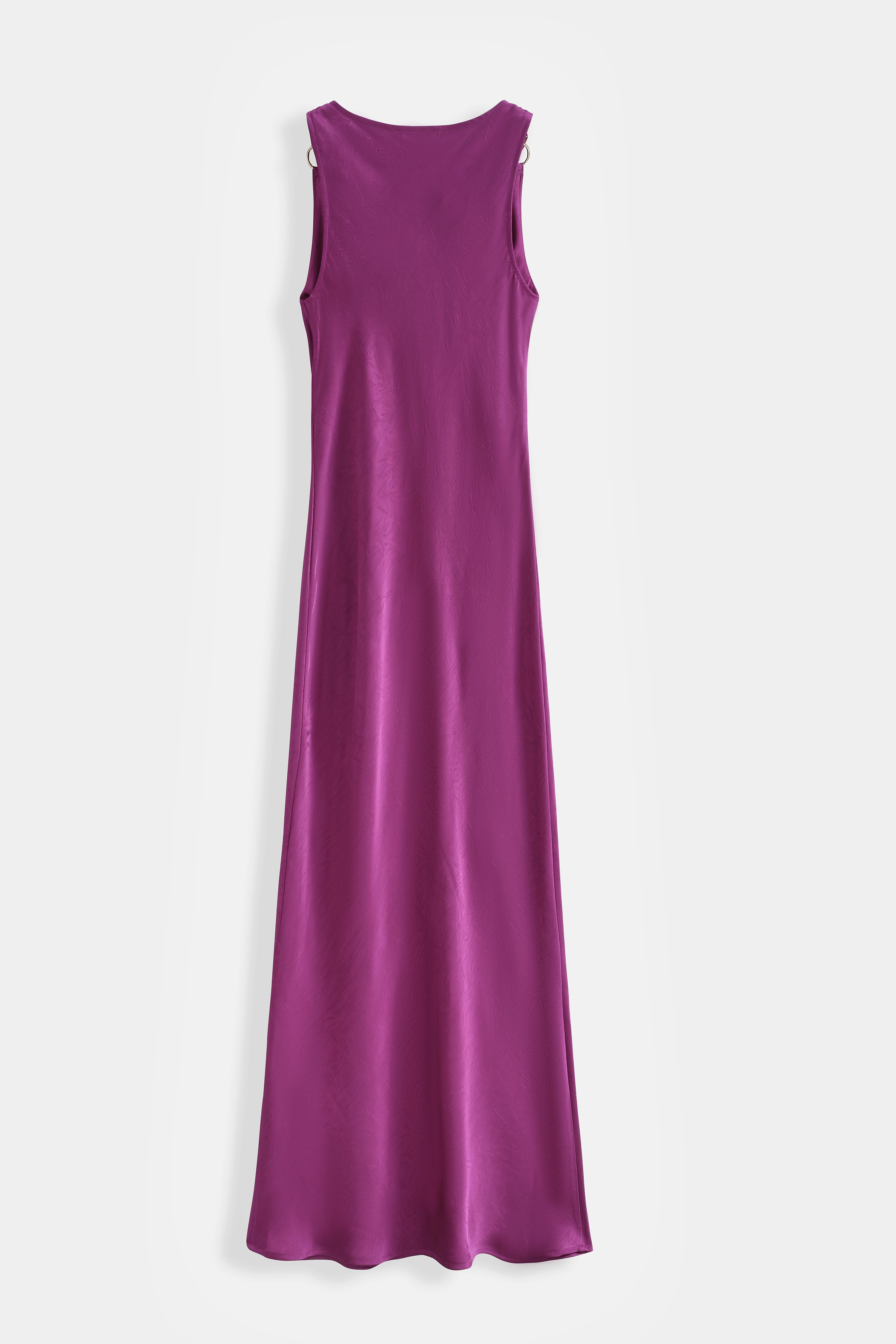 Magenta Selena Satin Dress