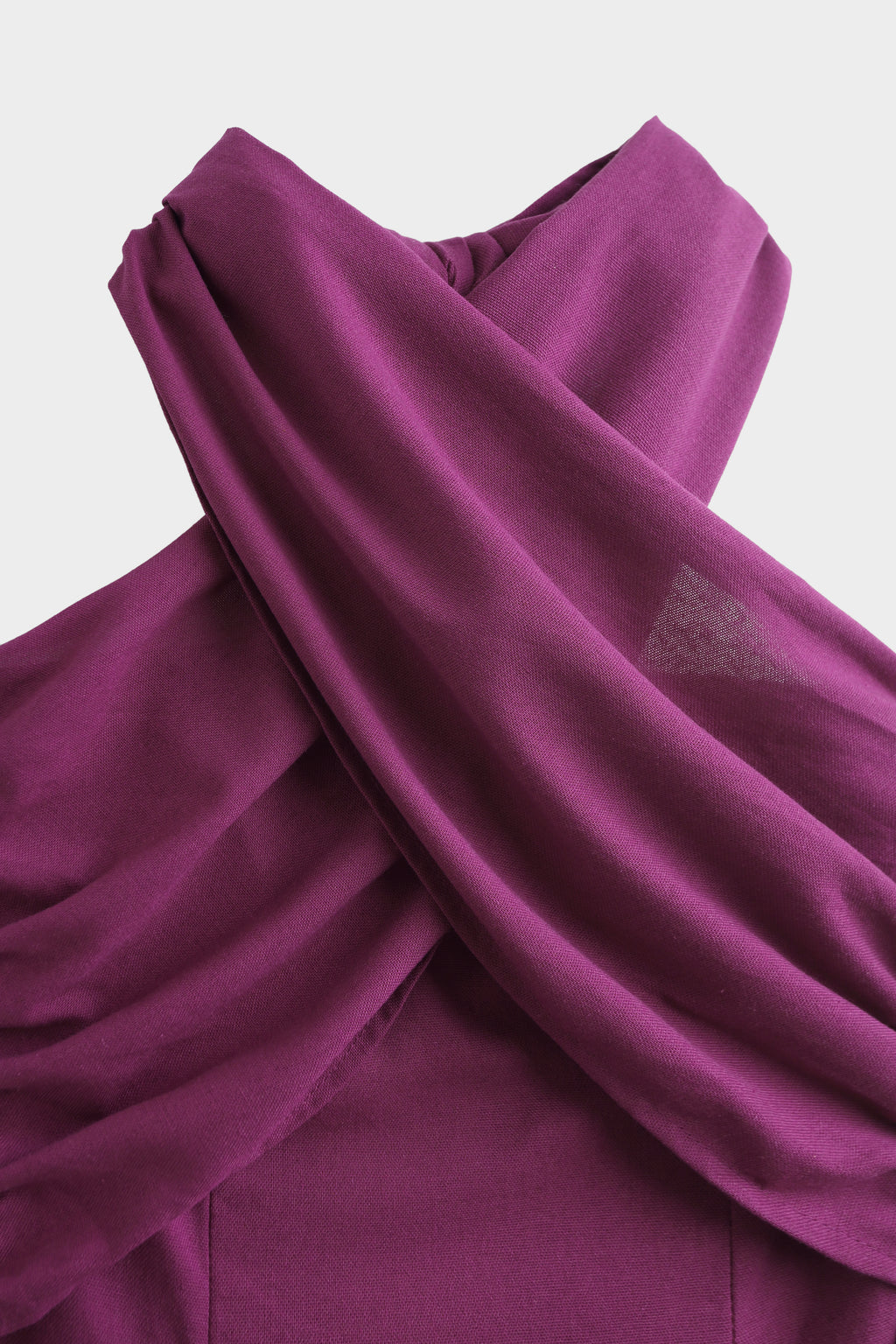 Magenta Estelle Linen Dress