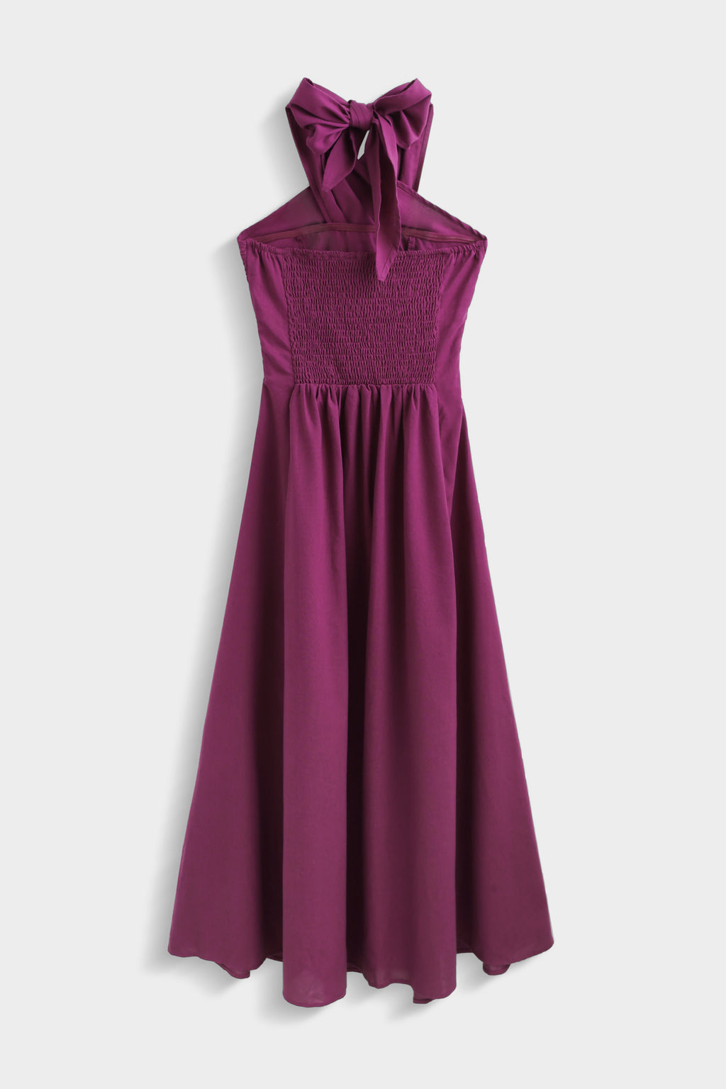 Magenta Estelle Linen Dress