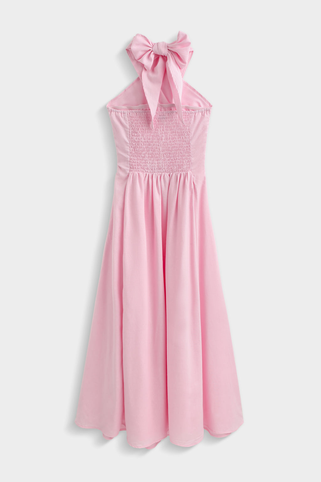Pink Estelle Linen Dress