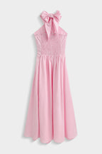 Pink Estelle Linen Dress