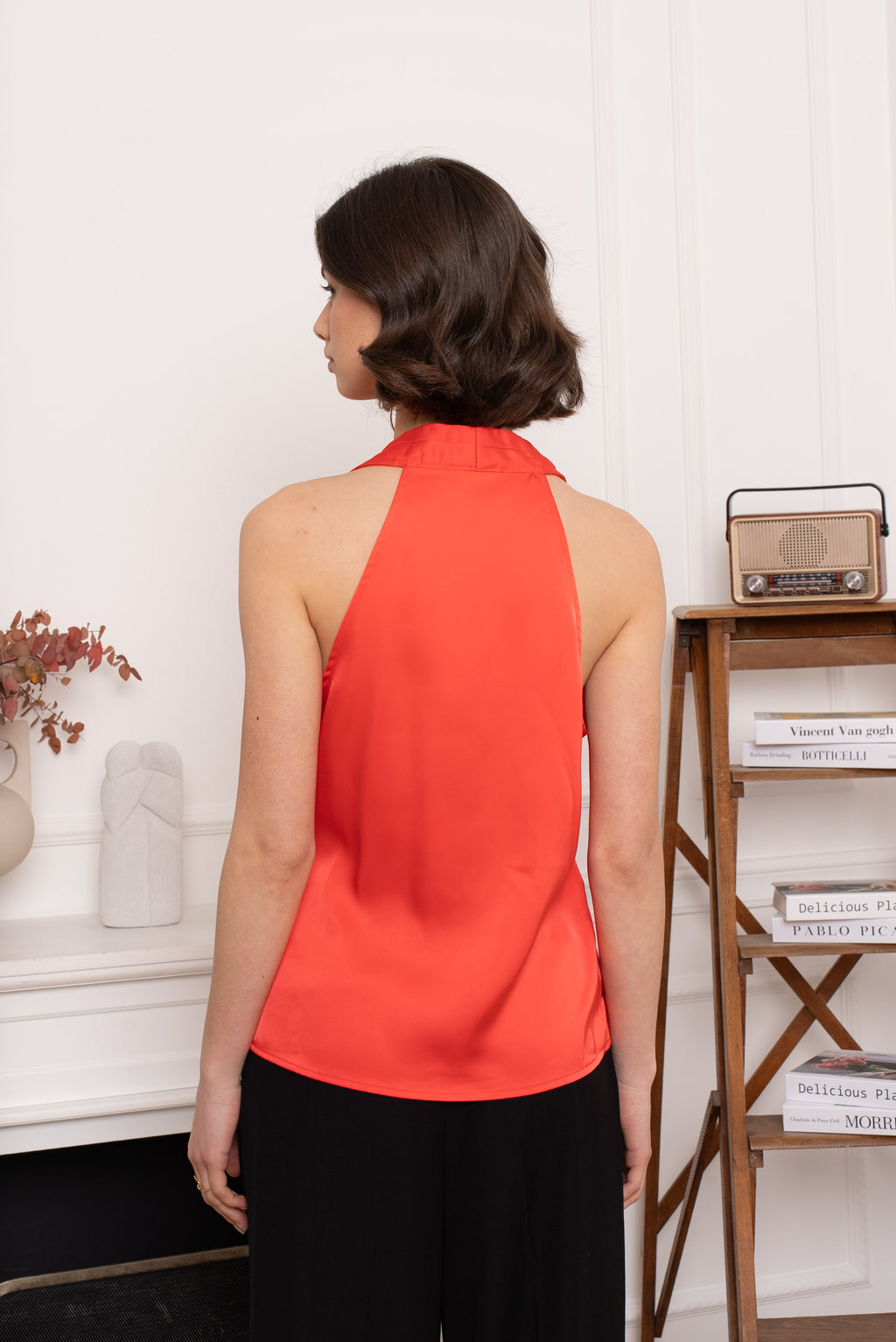 Coral Valentina Buckle Top