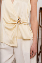Lemon Valentina Buckle Top