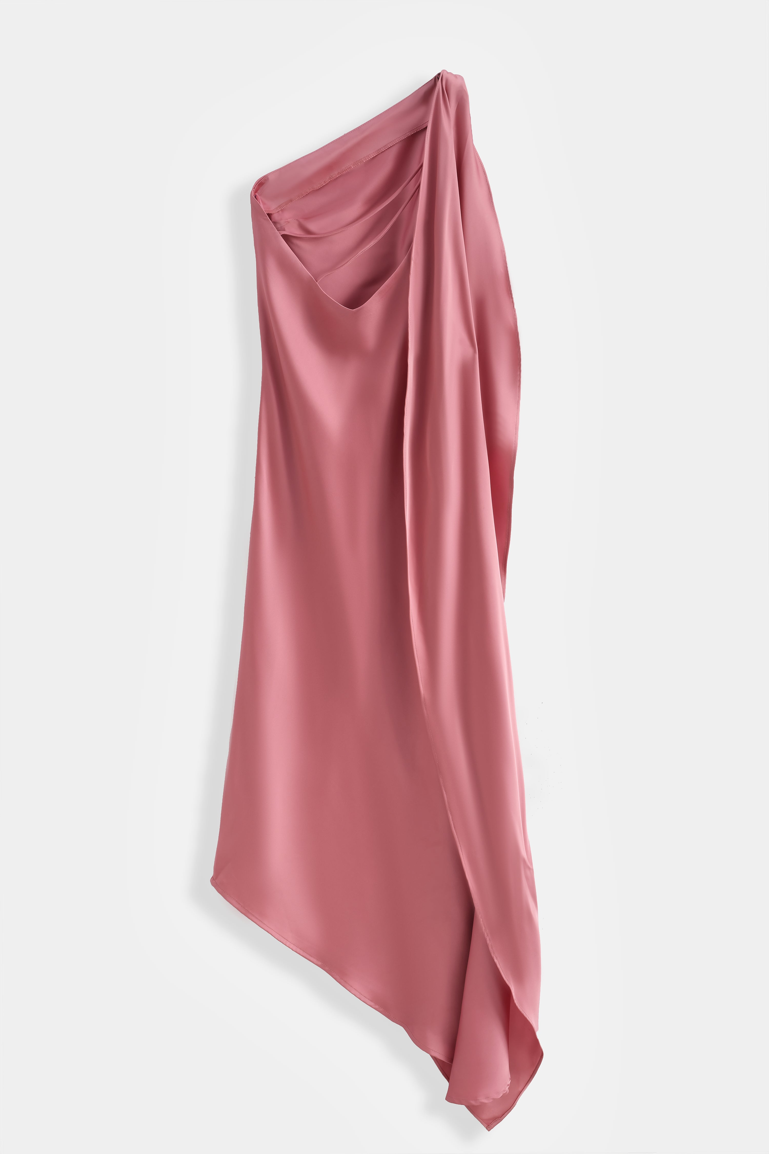 Rose Amara One Shoulder Drape Dress