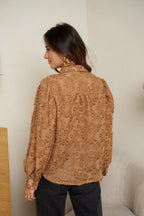 Café Lace Textured Blouse