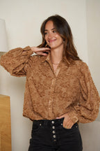 Café Lace Textured Blouse