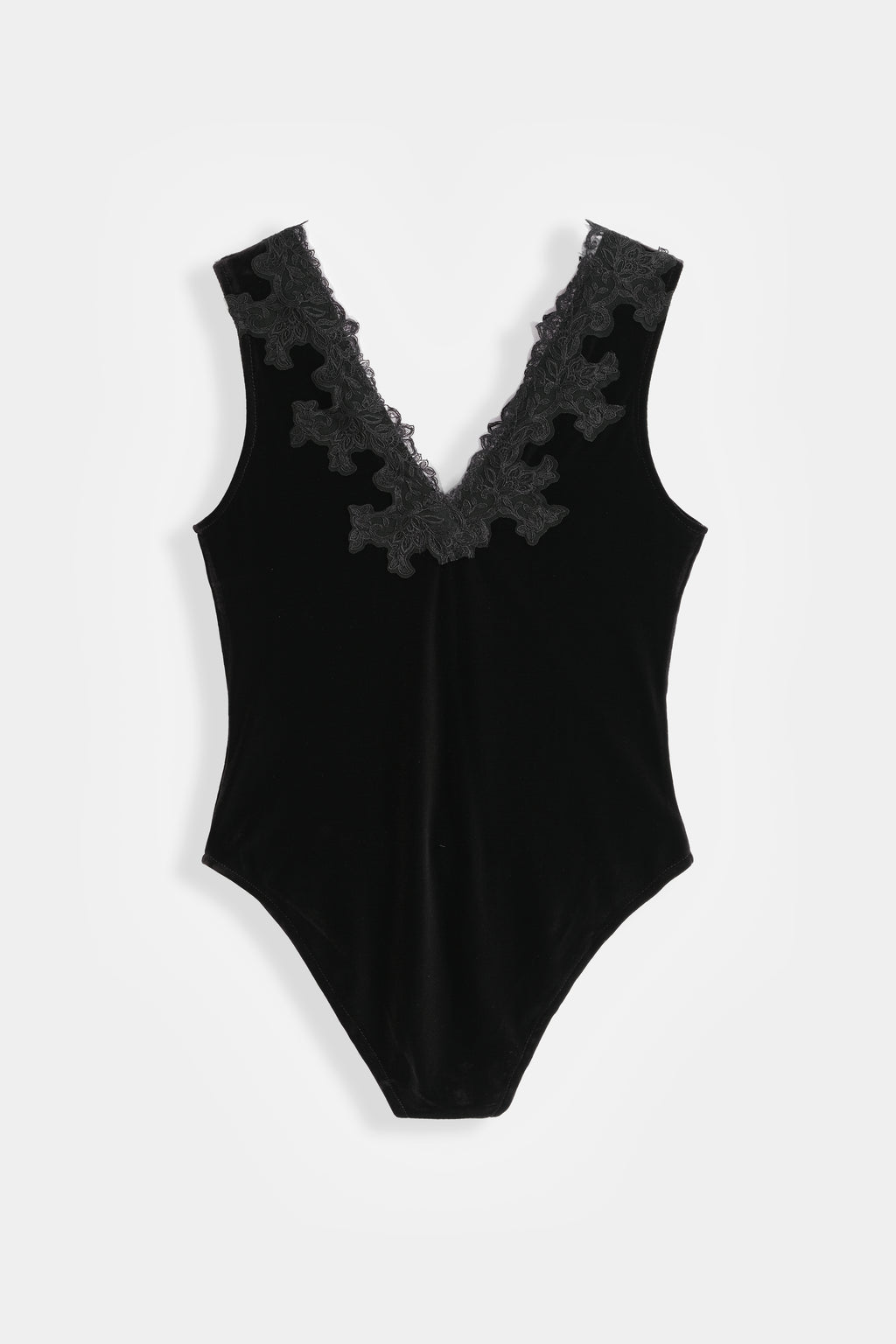Black Velvet & Lace Bodysuit