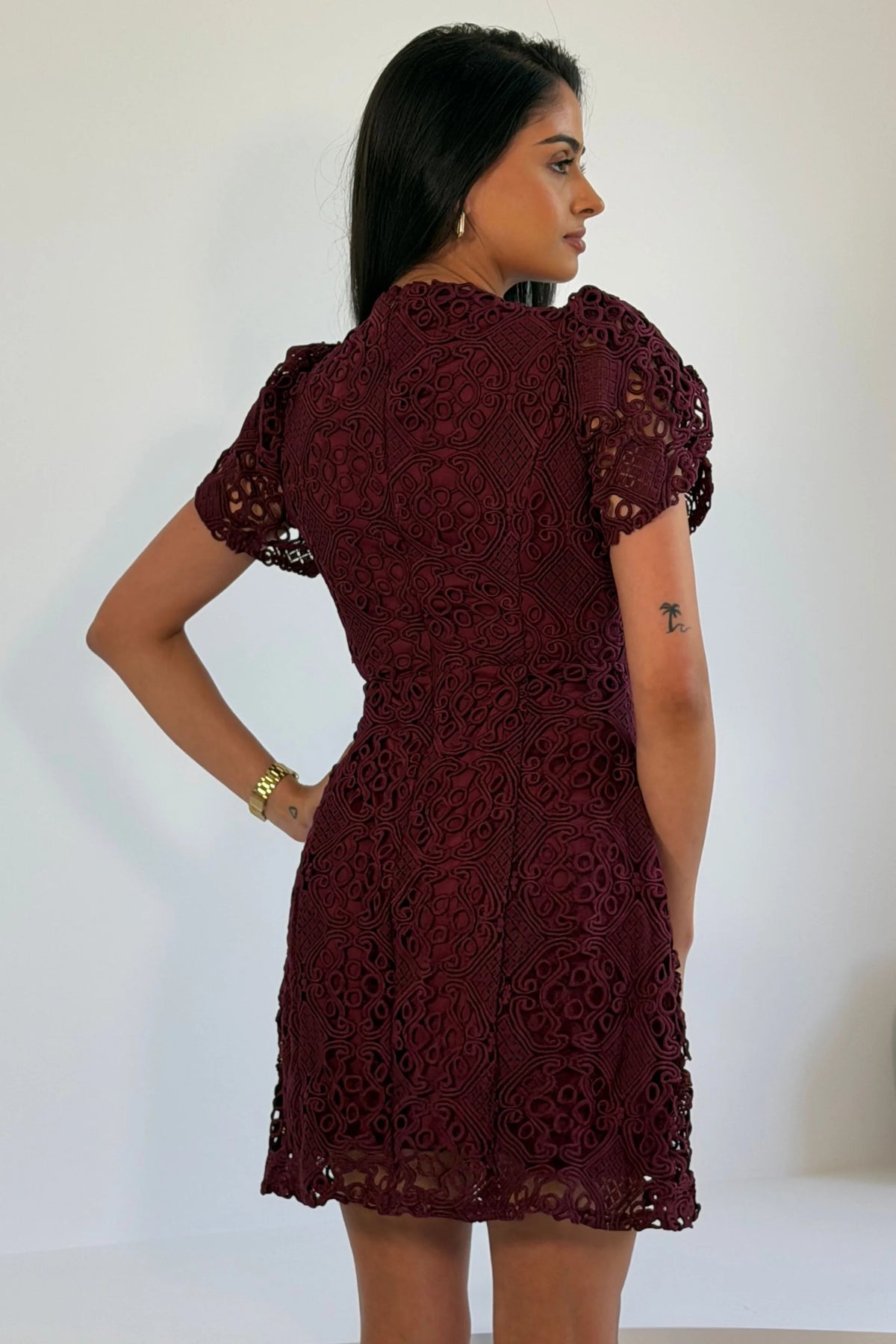Plum Ami Lace Dress