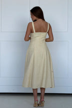 Lyra Square Neck Flared Dress