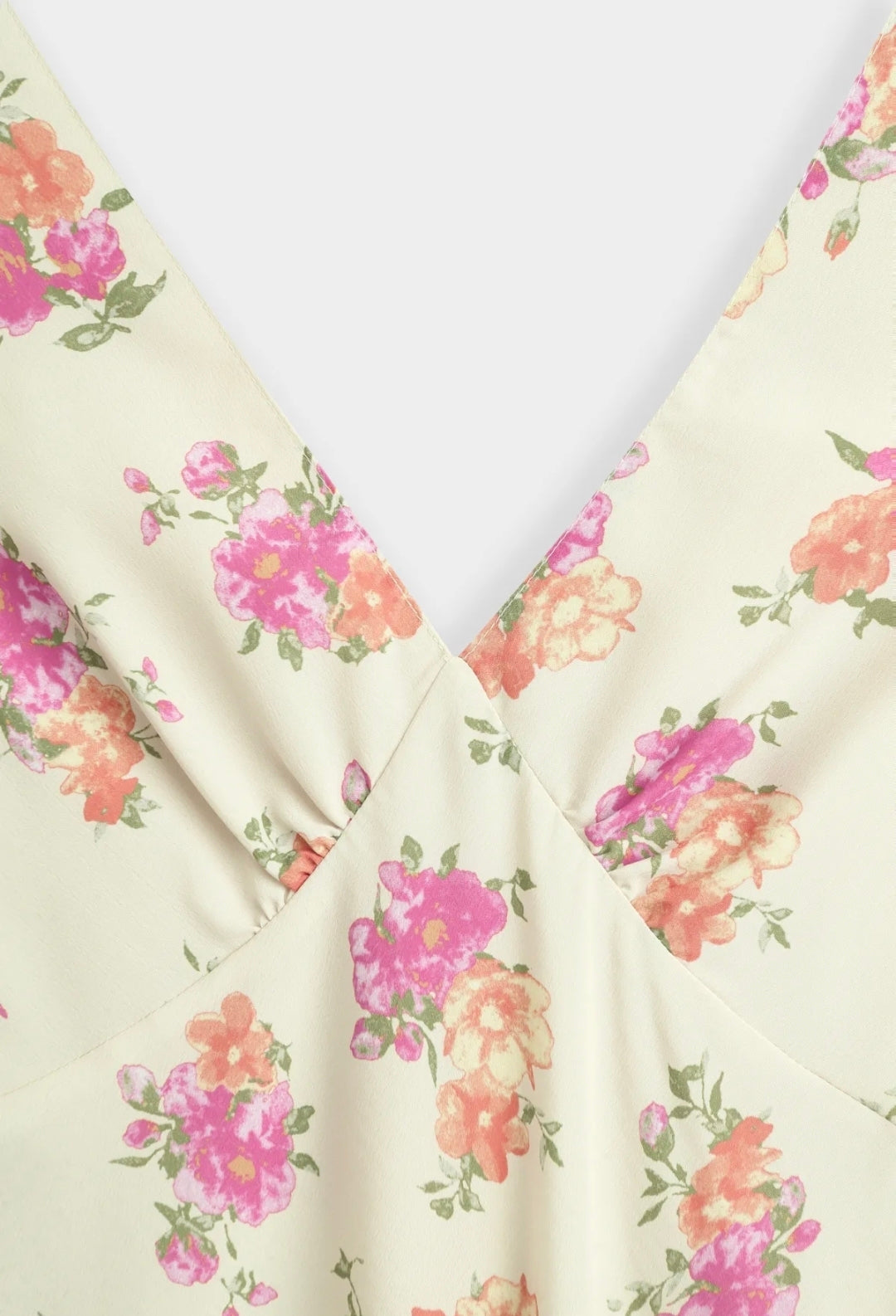 Butter Yellow Floral Midi Print Dress