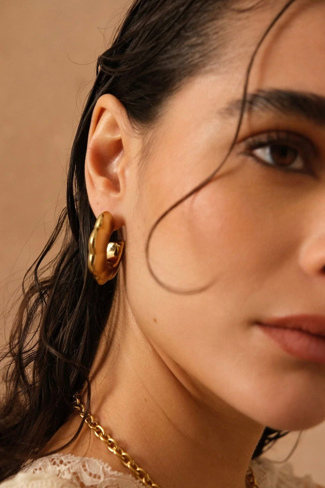 Cloud Hoop Earring