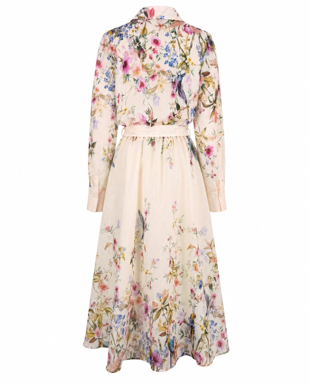 Ivory Wisteria Shirt Dress