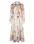 Ivory Wisteria Shirt Dress