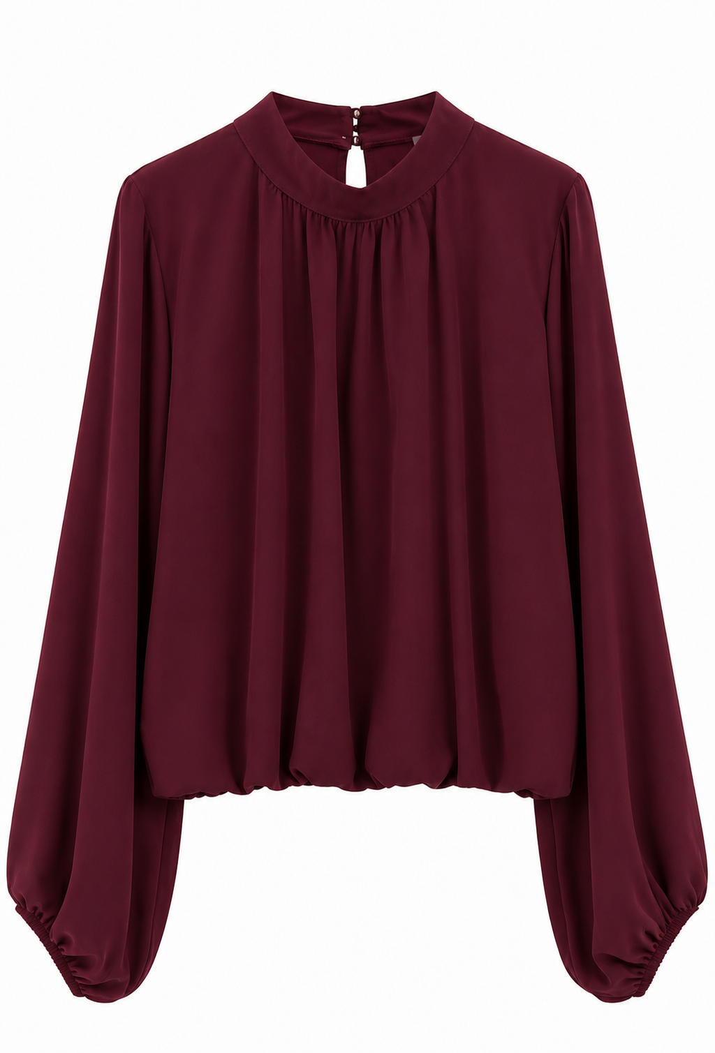 Burgundy Elara Blouse