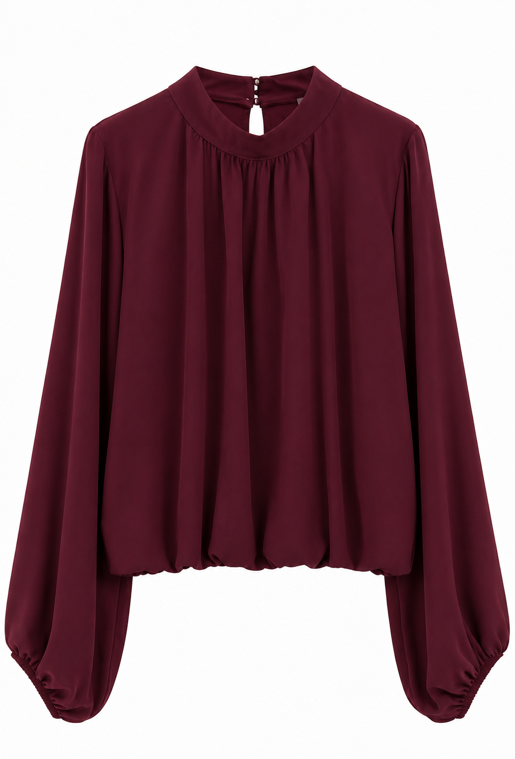 Burgundy Elara Blouse
