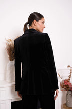 Black  Velvet Blazer