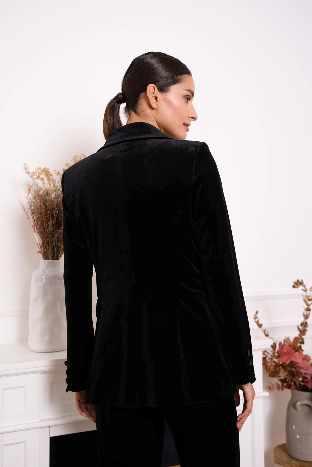 Black  Velvet Blazer