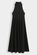 Black Sofia Halter Maxi Dress