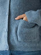 Blue Virginia Knitted Cardigan
