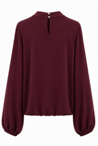 Burgundy Elara Blouse