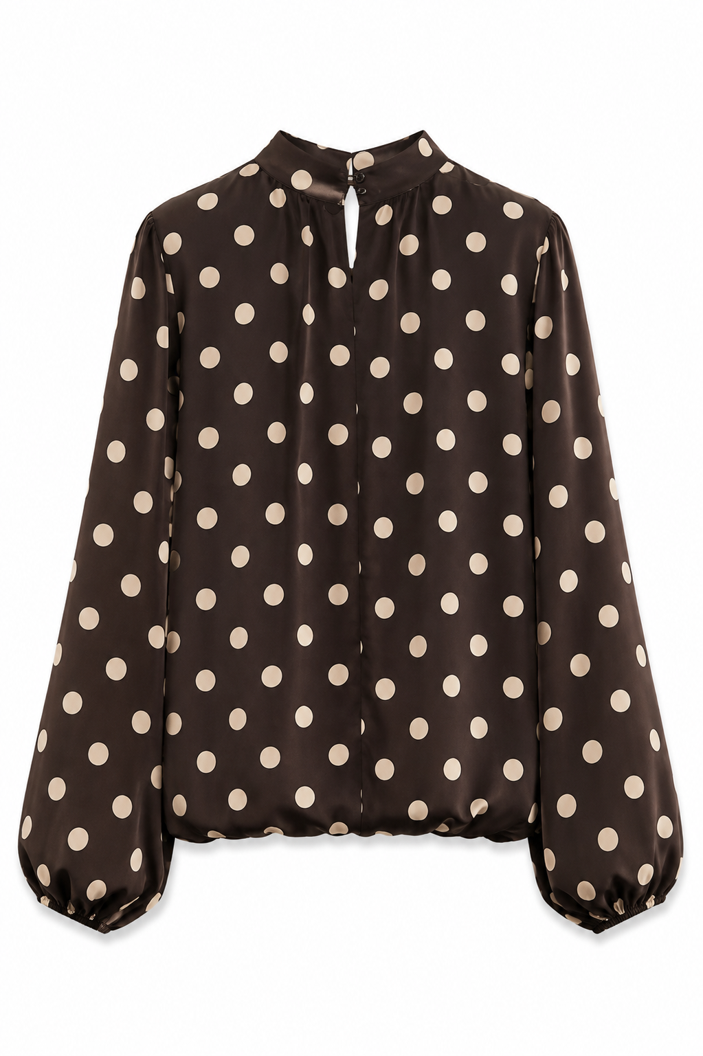 Brown Polka Dot  Elara Blouse