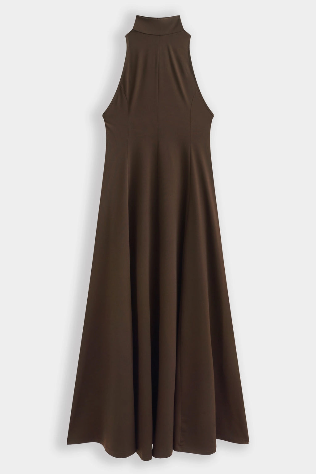 Brown Sofia Halter Maxi Dress