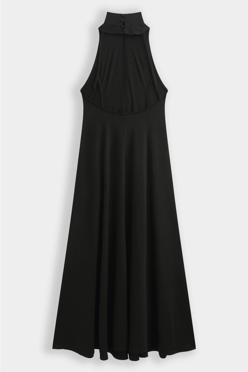 Black Sofia Halter Maxi Dress