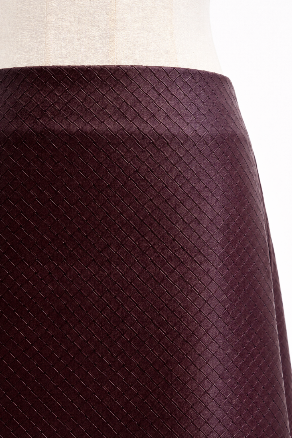 Burgandy Woven Skirt