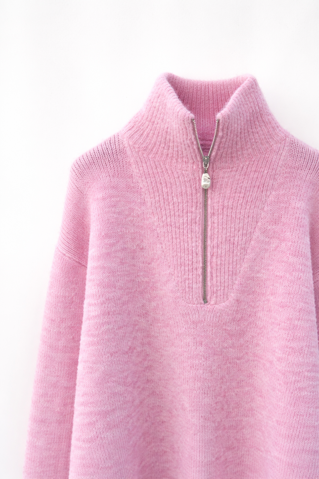 Pink pearl quarter zip