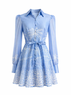 Blue Oasis Shirt Dress