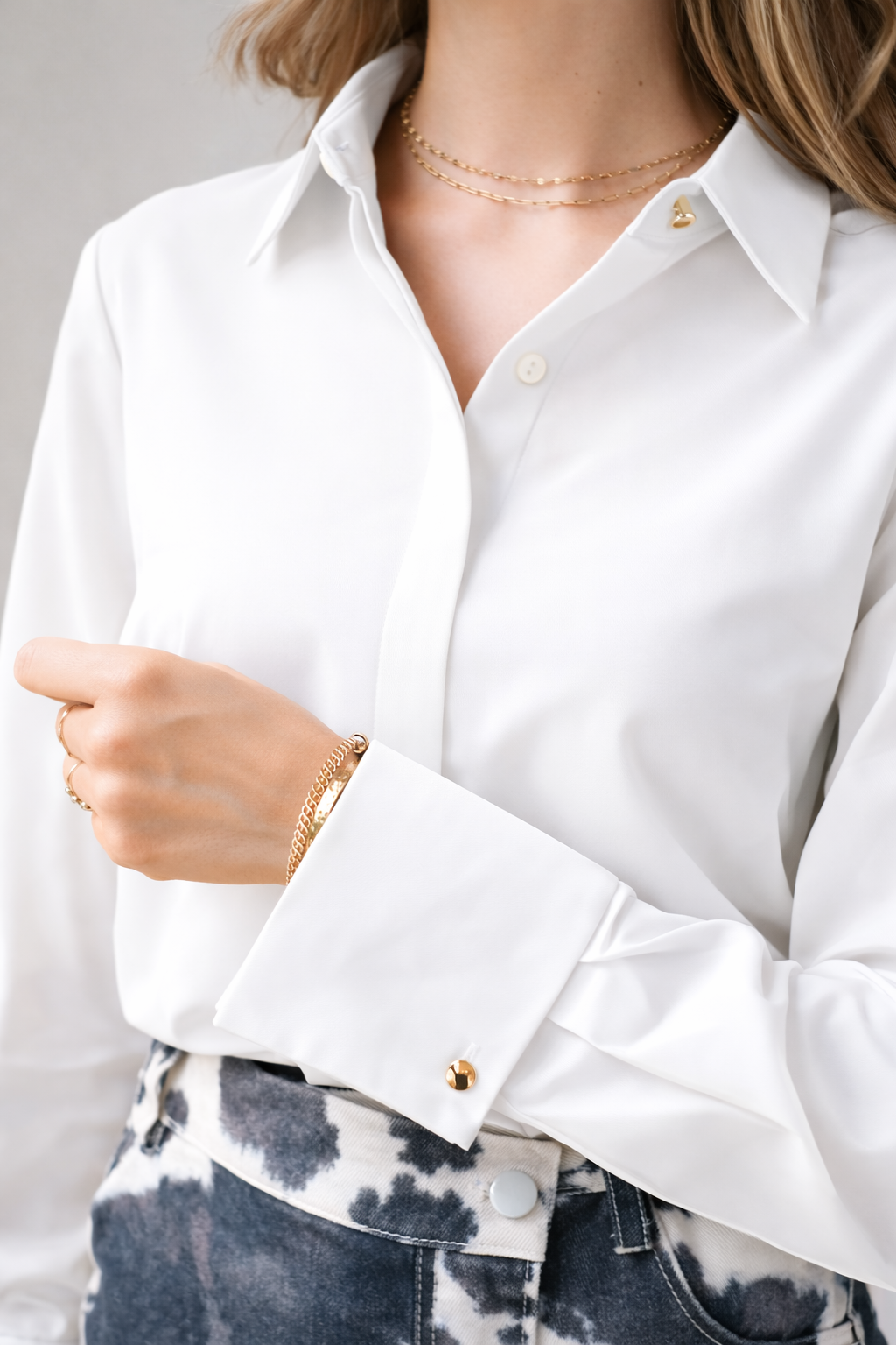 Rina White Blouse