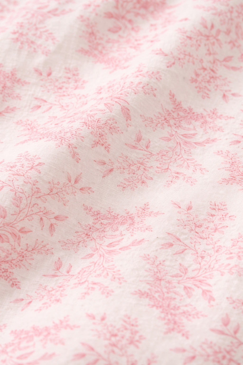Pink Vintage Floral Blouse