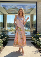 Pink Riviera Midi Dress
