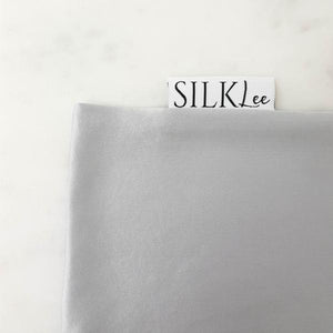 Luxury Mulberry Silk Pillowcase | Grey Silver